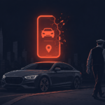 Luxe valet failure — illustration of an abandoned valet parking app and empty city street symbolizing the startup's collapse