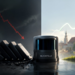 Blickfeld LiDAR startup insolvency and recovery — storm clearing over Munich skyline