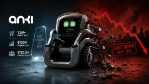 Anki Cozmo robot broken apart, illustrating why Anki failed
